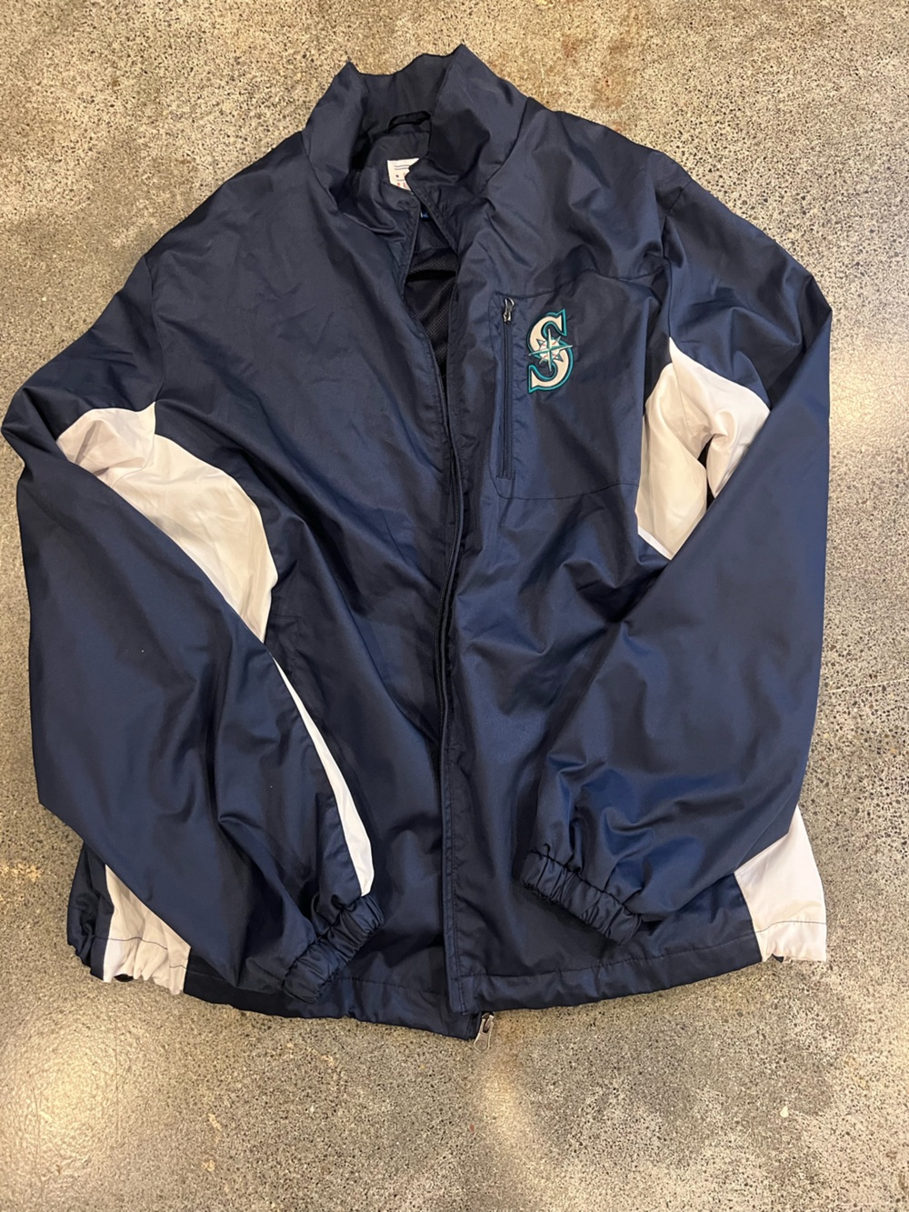 Seattle Mariners Navy & White Lightweight Jacket